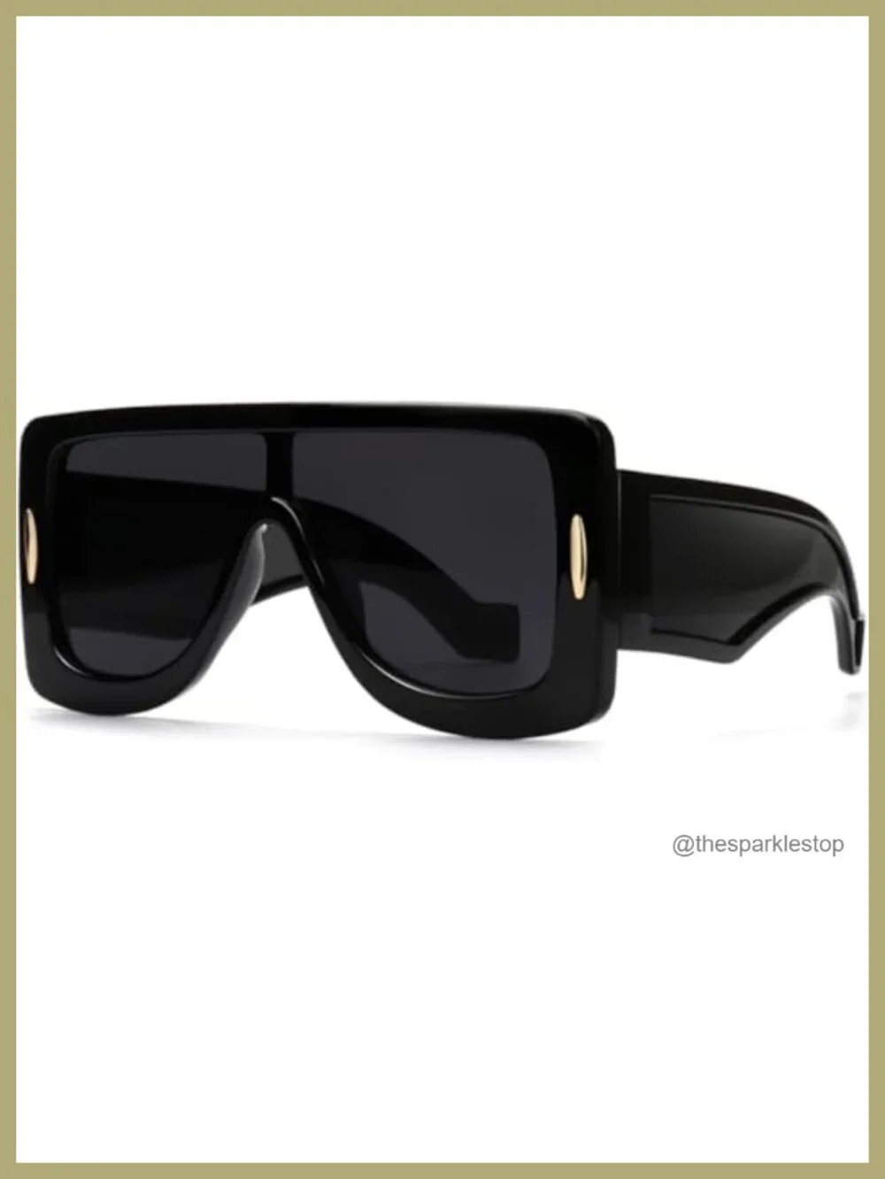 Fashion Shield Sunglasses Oversized Flat Top UV Protection Unisex